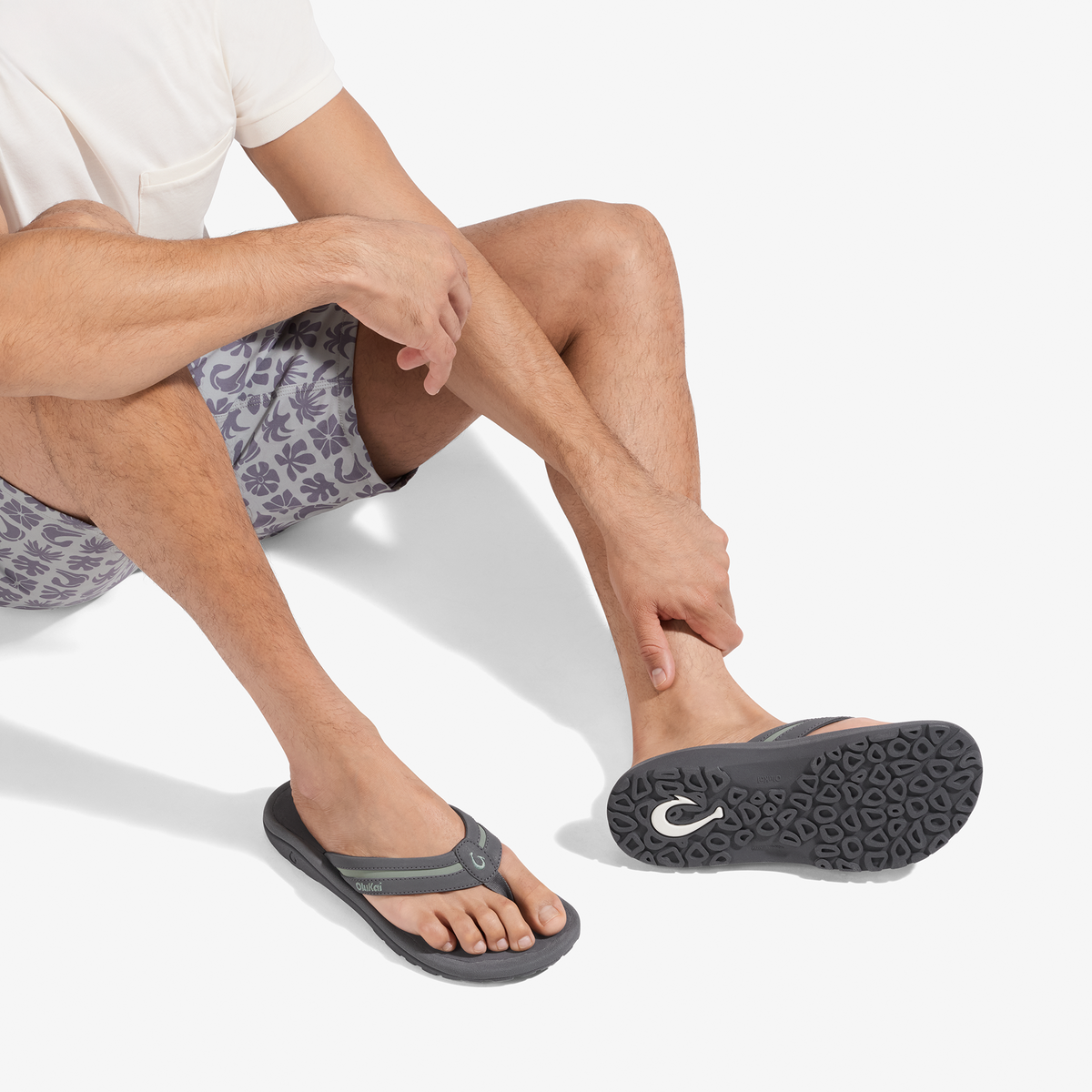 'Ohana Pālua - Tradewind Grey / Seagreen | OluKai Men