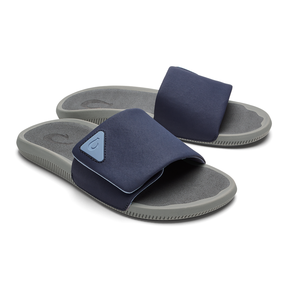 Ulele Slide - Blue Depth / Charcoal | OluKai Men