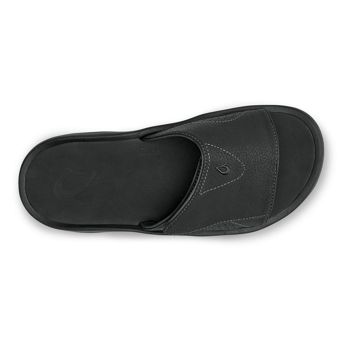 Nalu Slide Men's Beach Slide Sandals - Black | OluKai Men