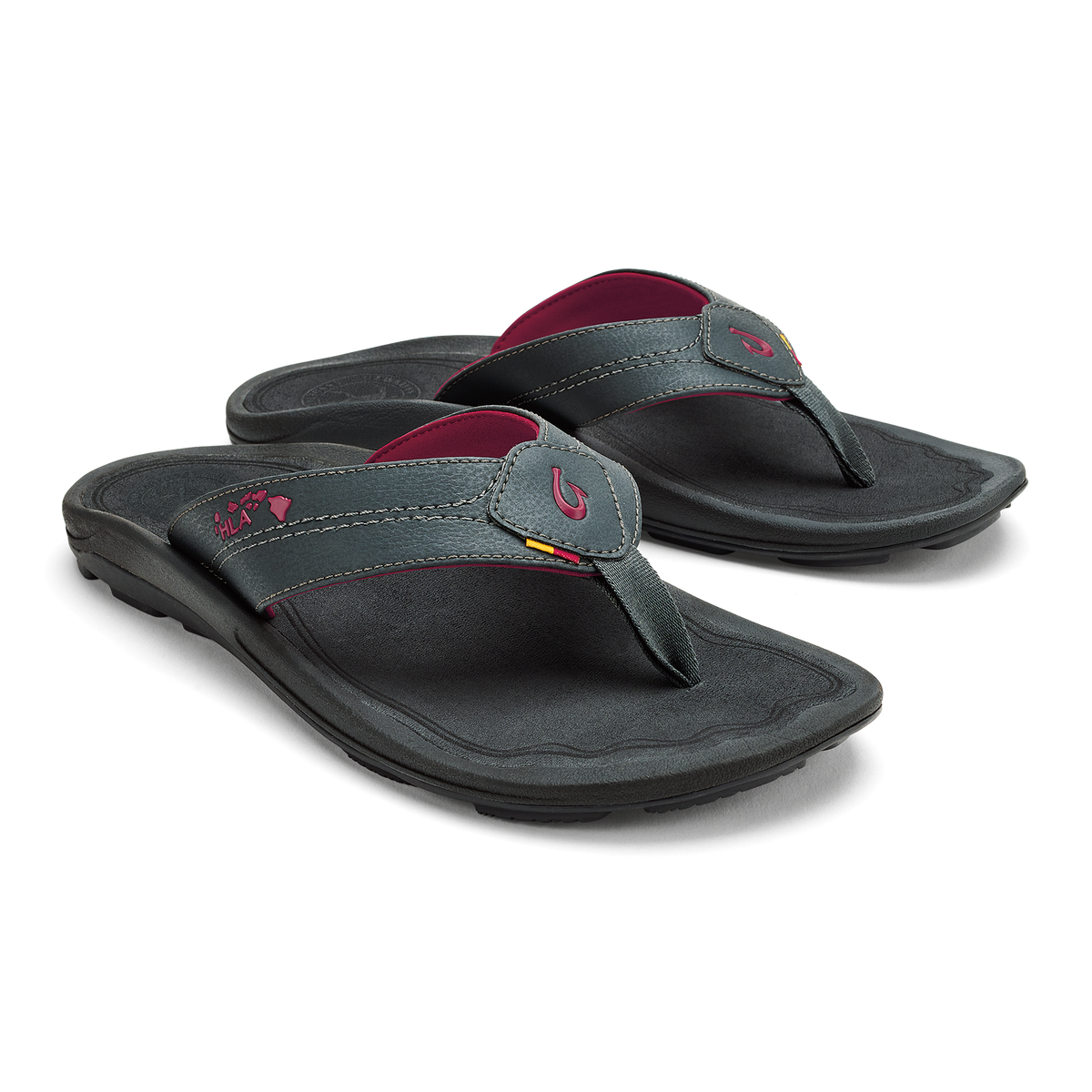 Kīpī Men’s Comfortable Beach Sandals - Dark Shadow | OluKai Men