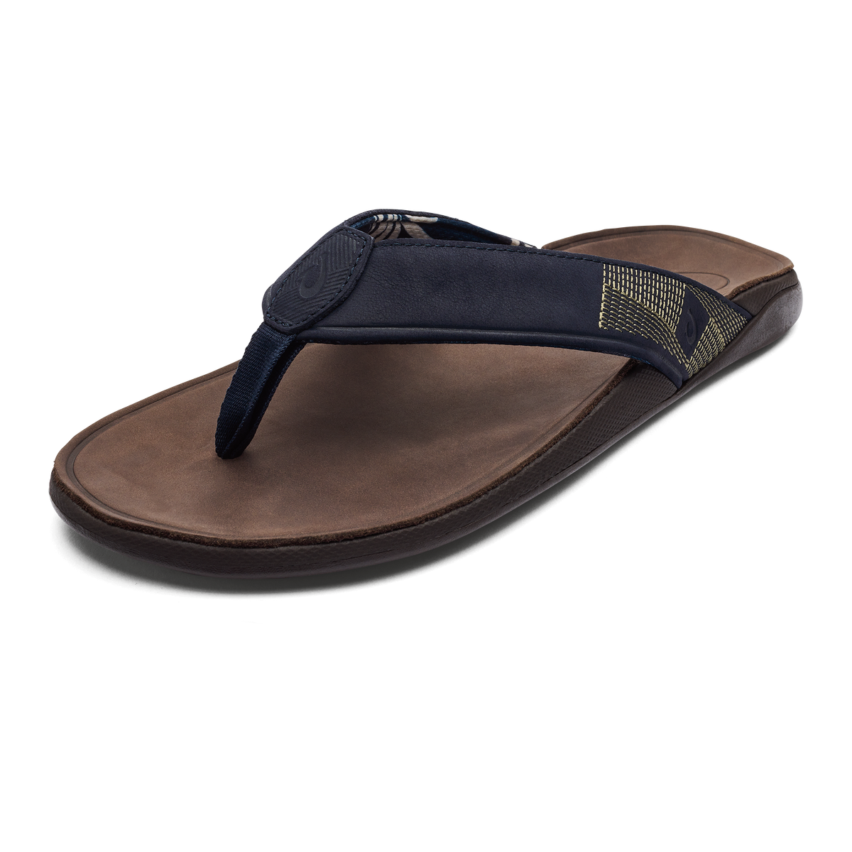 Tuahine Men's Waterproof Leather Beach Sandals - Trench Blue | OluKai Men
