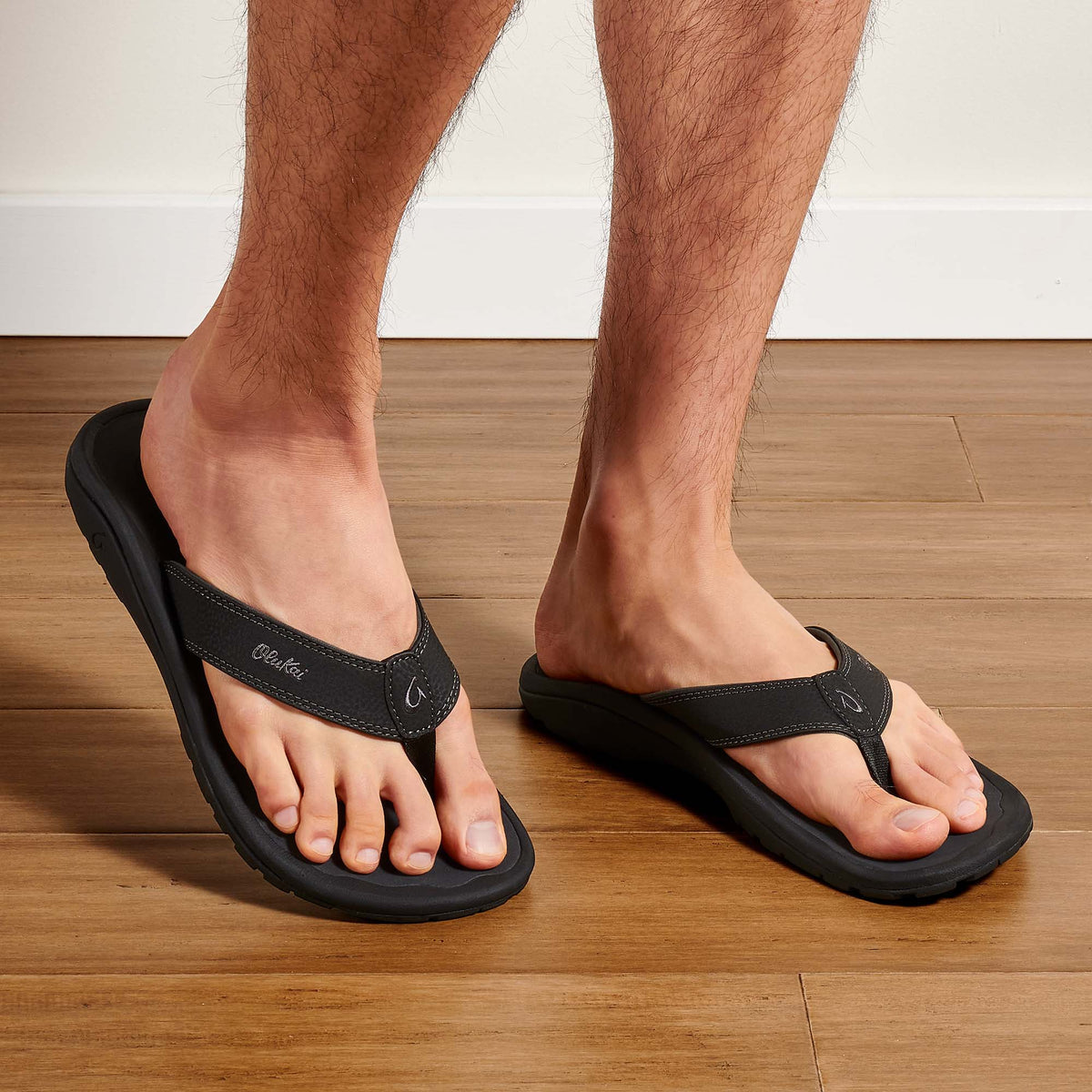 OluKai ‘Ohana - Black / Dark Shadow | Men's Beach Sandals | OluKai Men