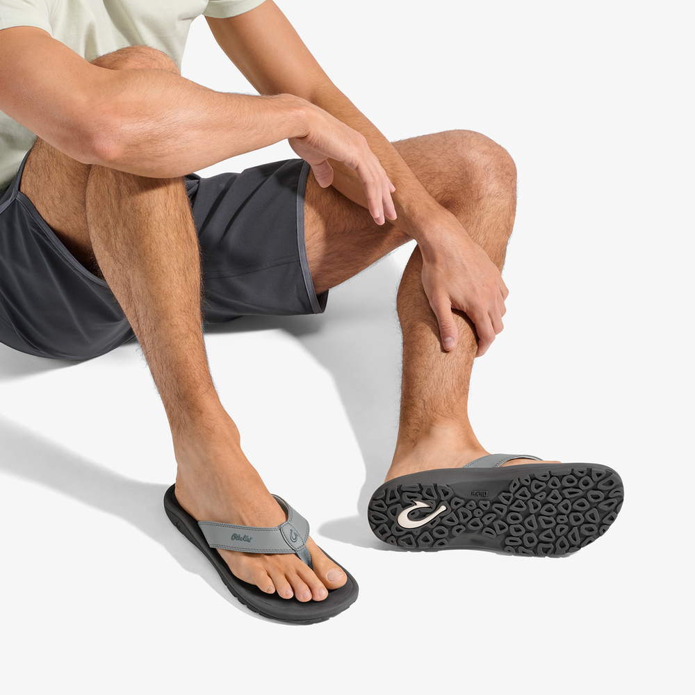 ‘Ohana Men's Best Selling Beach Sandals - Ash / Rock | OluKai Men