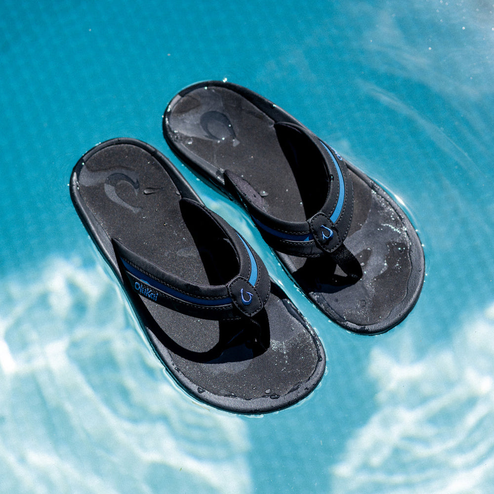 ʻOhana Pālua - Black / Slate Blue | OluKai Men