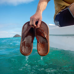 Pili Men’s Waterproof Leather Sandals - Fox | OluKai Men