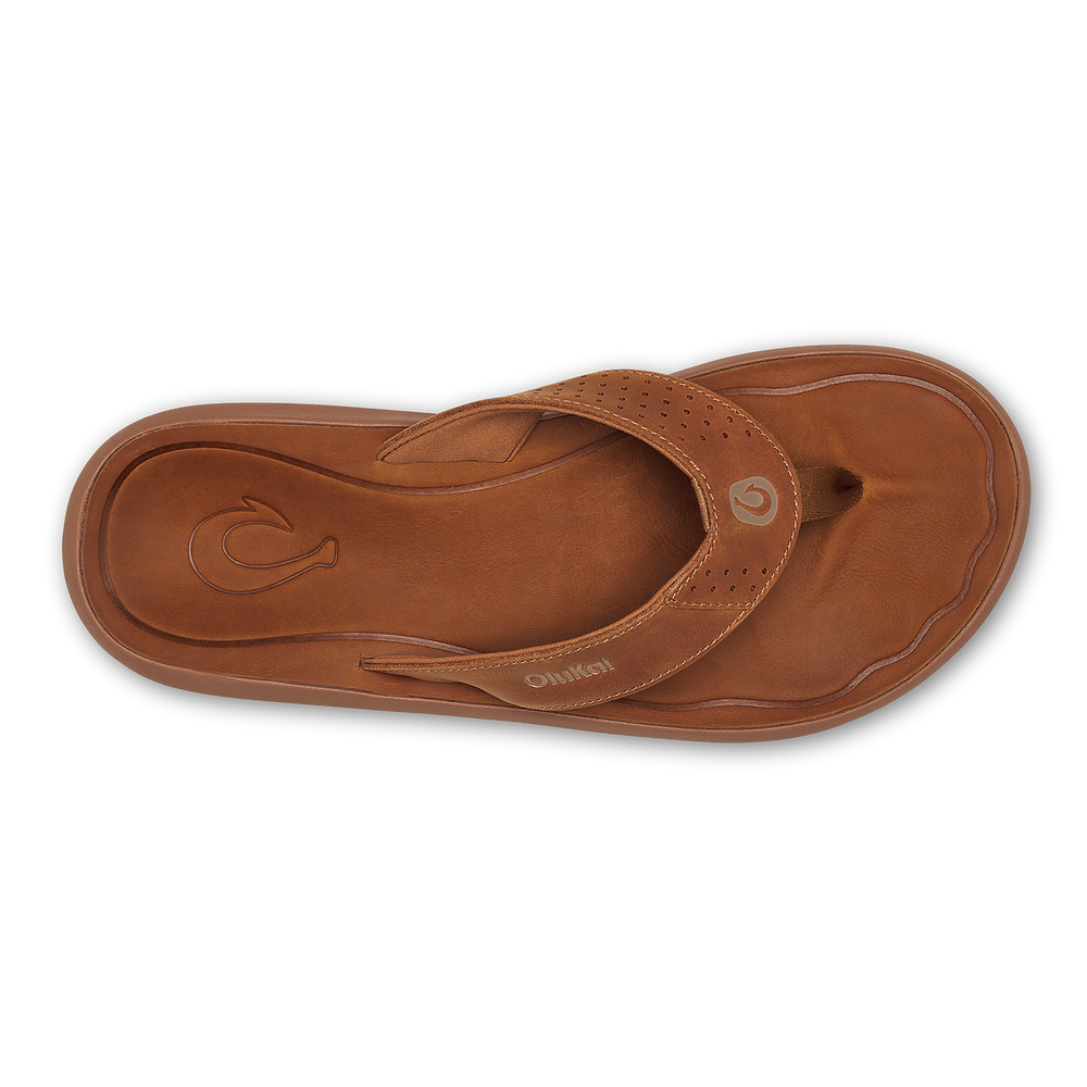 Pili Men’s Waterproof Leather Sandals - Fox | OluKai Men