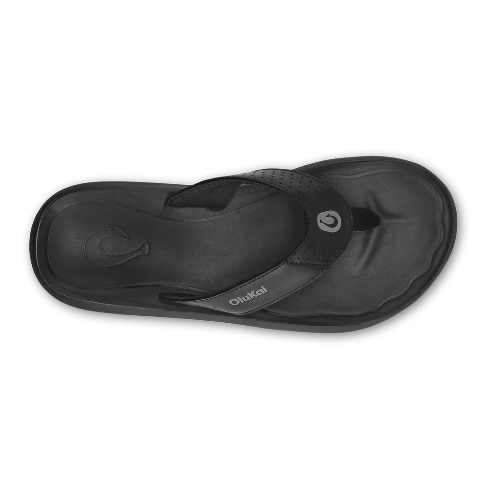 Pili Men’s Waterproof Leather Sandals - Lava Rock | OluKai Men