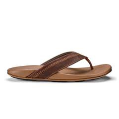 Hiapo -Dark Java / Toffee Men’s Leather Beach Sandals | OluKai Men