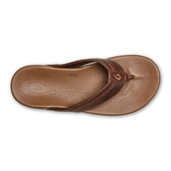 Hiapo -Dark Java / Toffee Men’s Leather Beach Sandals | OluKai Men