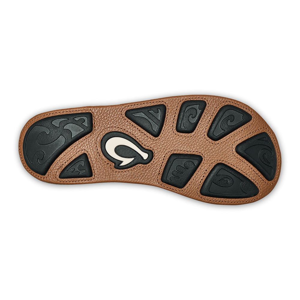 Hiapo -Dark Java / Toffee Men’s Leather Beach Sandals | OluKai Men