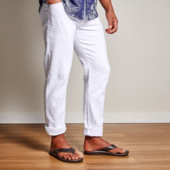 ‘Ilikai Men‘s Leather Beach Sandals - Dark Wood | OluKai Men