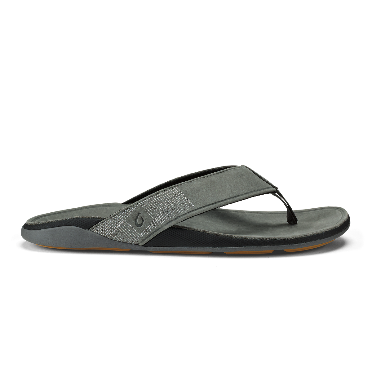 Tuahine Men's Waterproof Leather Beach Sandals - Rock | OluKai Men