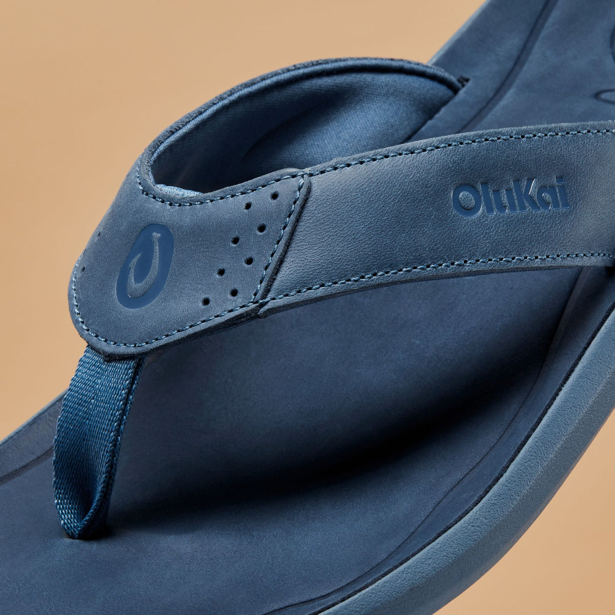 Pili Men’s Waterproof Leather Sandals - Blue Fog / Coastal Blue | OluKai Men