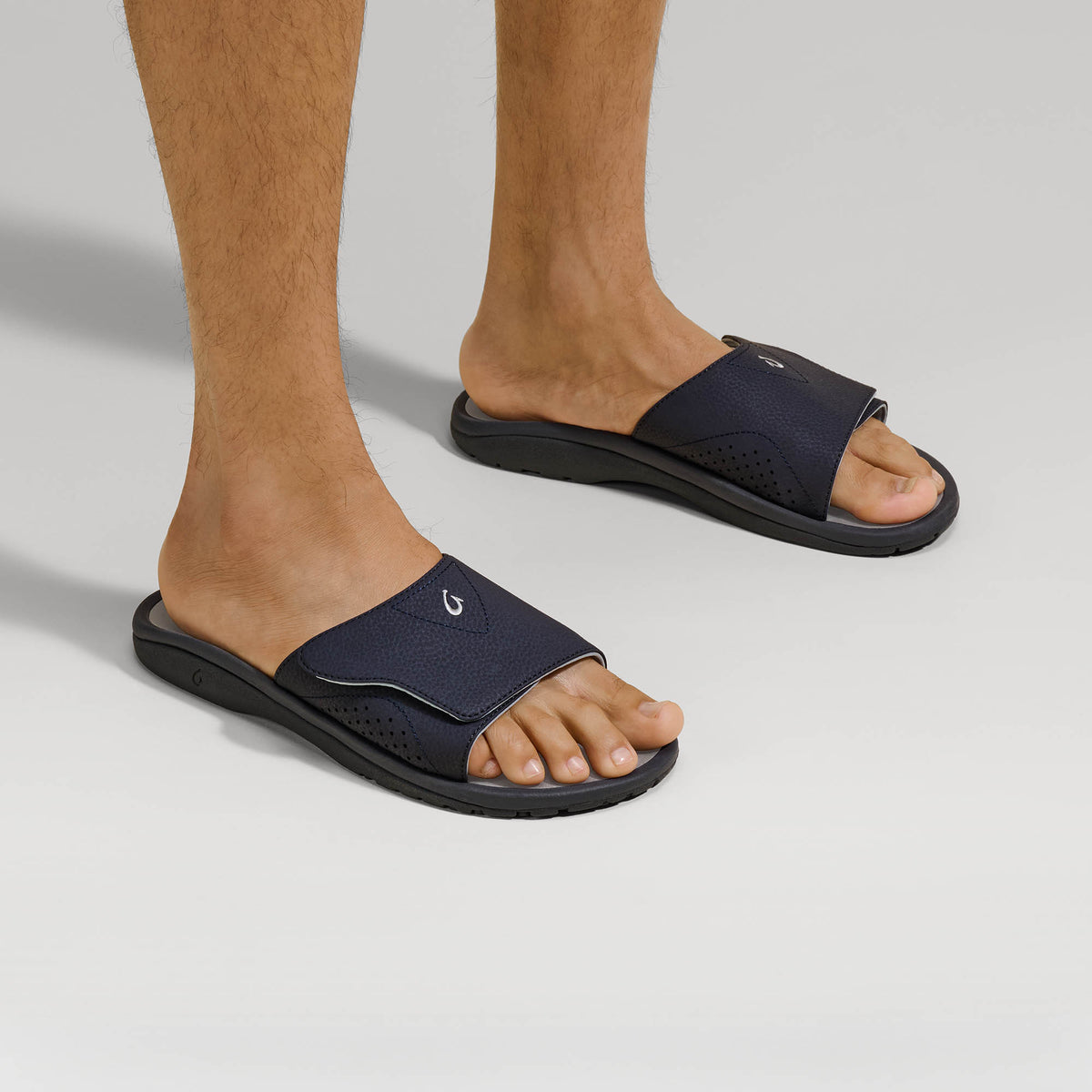 OluKai Nalu Slide - Trench Blue / Charcoal | Men's Sandals | OluKai Men