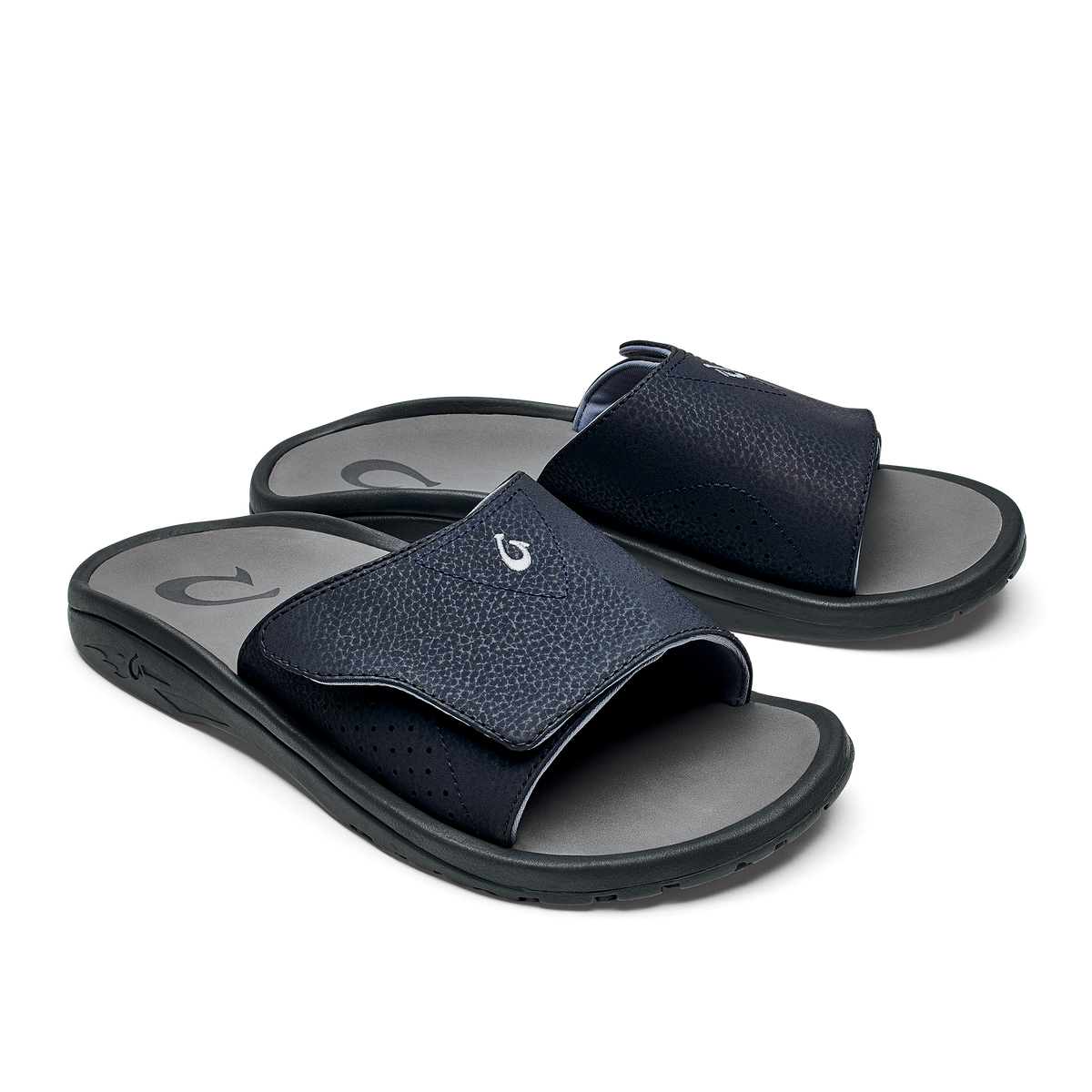 OluKai Nalu Slide - Trench Blue / Charcoal | Men's Sandals | OluKai Men