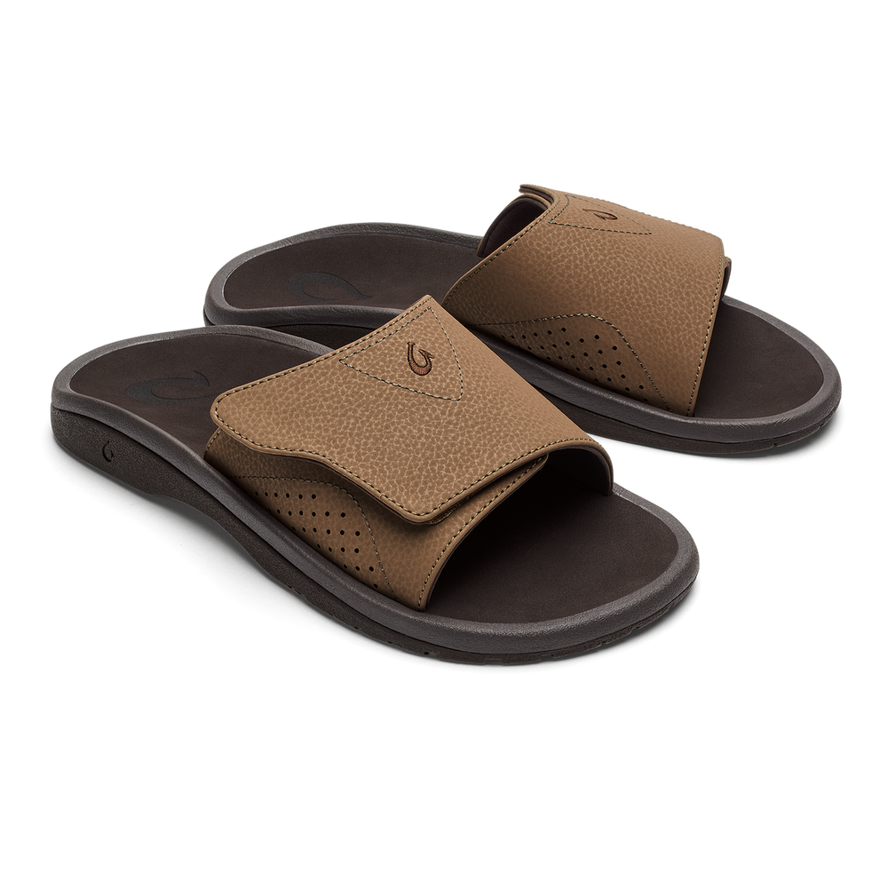 Nalu Slide - Tan / Dk Java | OluKai Men