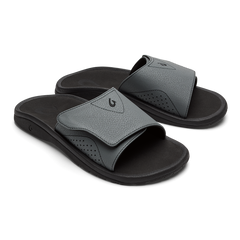 Nalu Slide - Rock / Black | OluKai Men