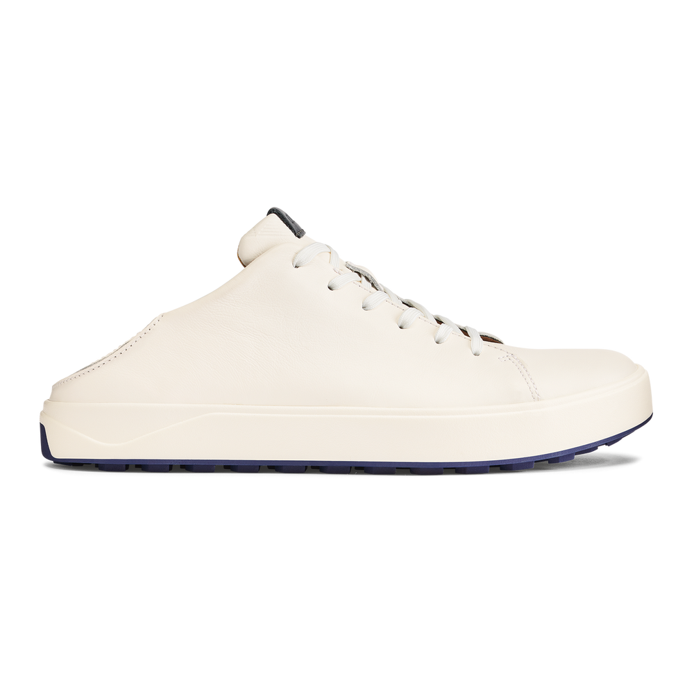 Wai‘alae Men’s Waterproof Leather Golf Shoes - White | OluKai Men