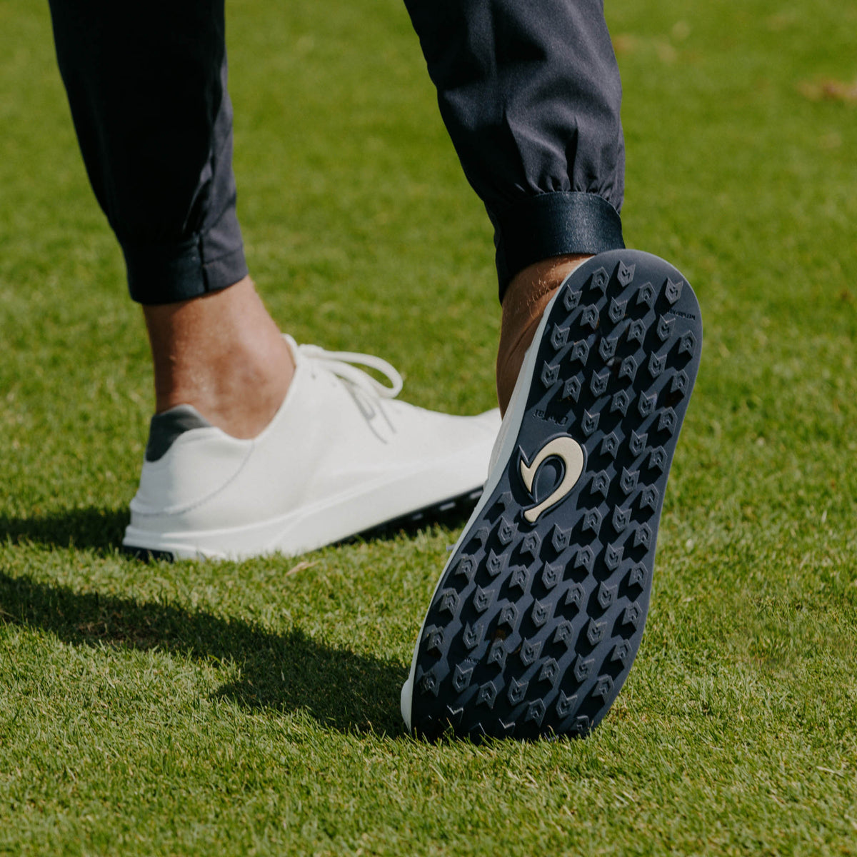 Wai‘alae Men’s Waterproof Leather Golf Shoes - White | OluKai Men