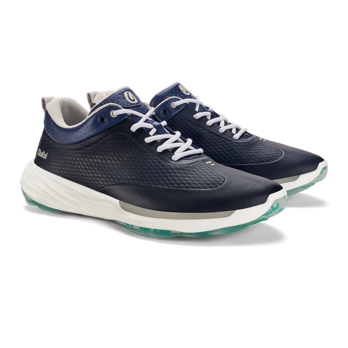 Mākena Men’s Waterproof Golf Shoes - Mood Indigo | OluKai Men