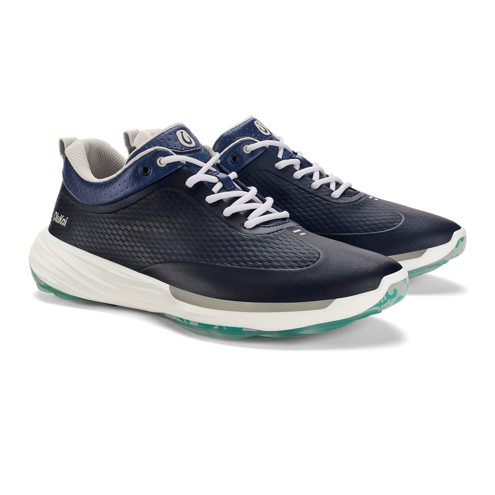 Mākena Men’s Waterproof Golf Shoes - Mood Indigo | OluKai Men