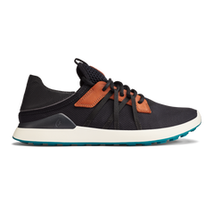 Manele Men’s Breathable Golf Shoes - Black / Dark Shadow | OluKai Men