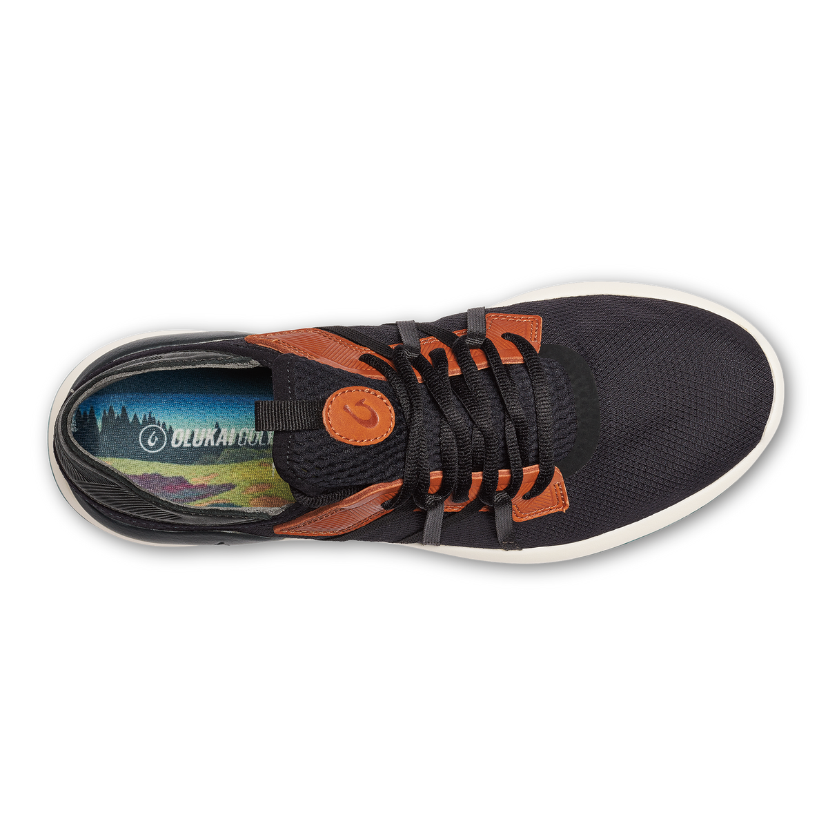 Manele Men’s Breathable Golf Shoes - Black / Dark Shadow | OluKai Men