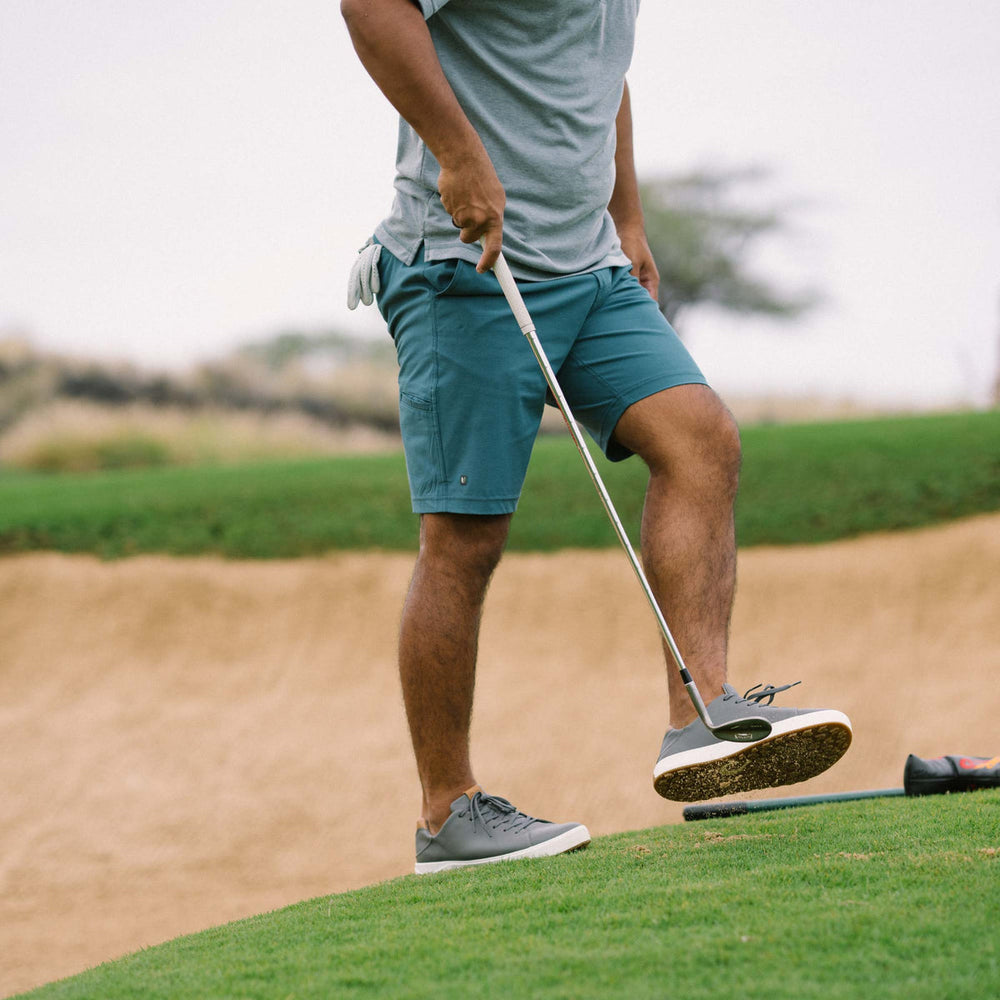 Wai‘alae Men’s Waterproof Leather Golf Shoes - Stone | OluKai Men