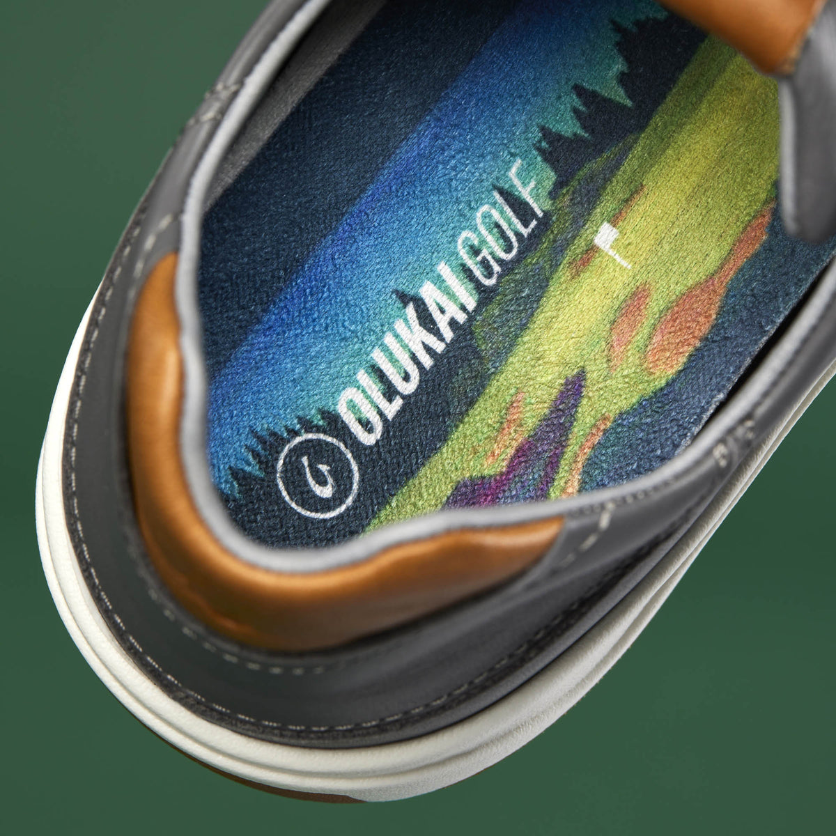 Wai‘alae Men’s Waterproof Leather Golf Shoes - Stone | OluKai Men