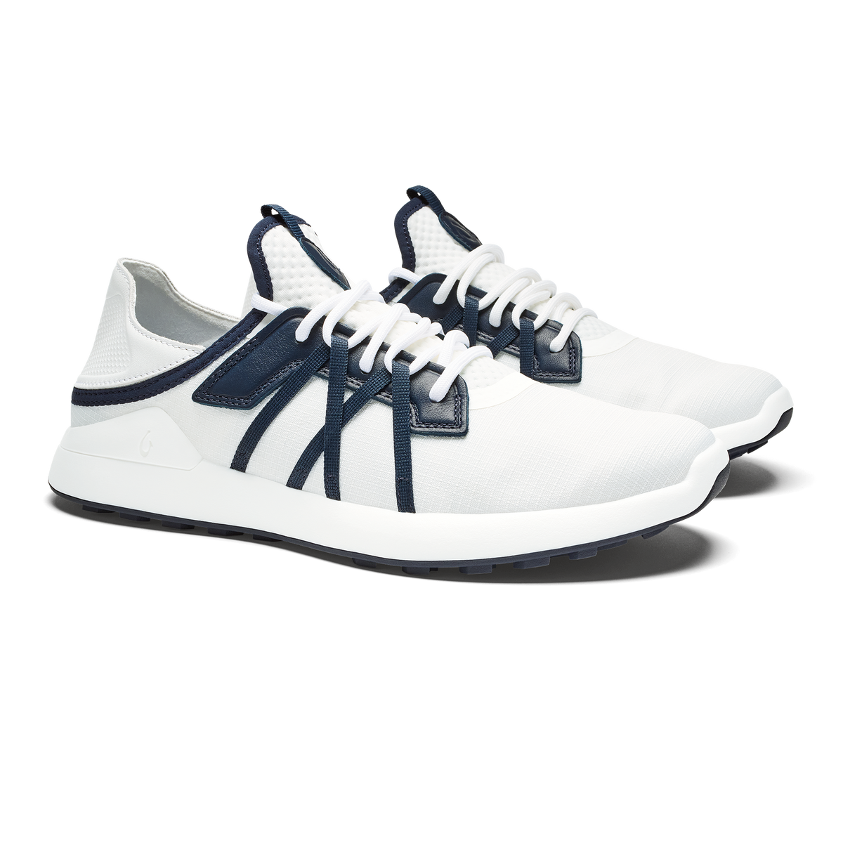 Manele Men’s Breathable Golf Shoes - Bright White / Mood Indigo | OluKai Men