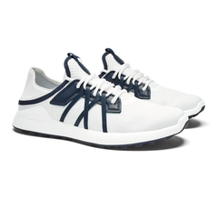 Manele Men’s Breathable Golf Shoes - Bright White / Mood Indigo | OluKai Men