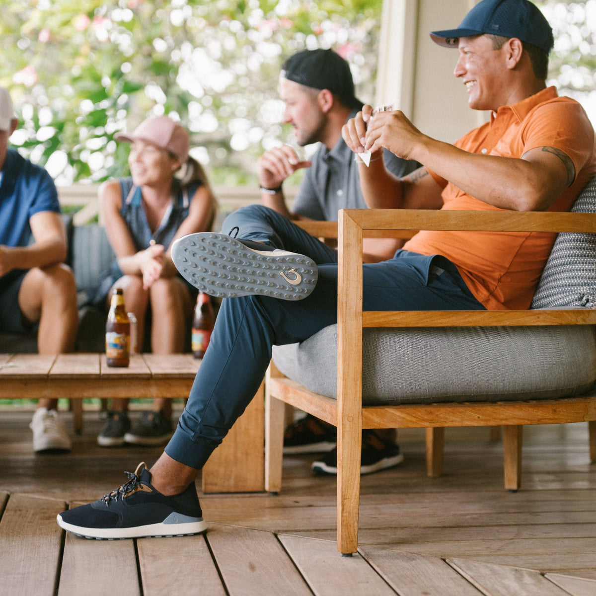 OluKai Kā‘anapali Men’s Golf Shoe - Trench Blue / Sea Ice | OluKai Men