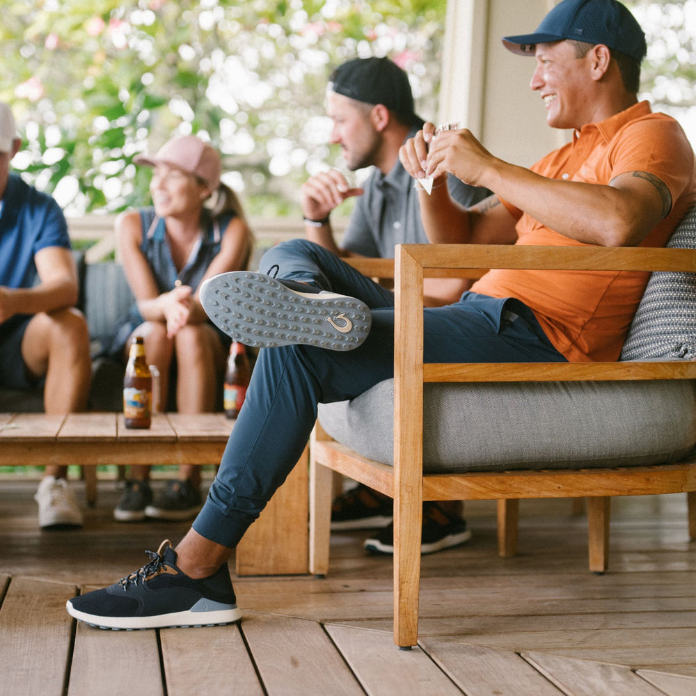 OluKai Kā‘anapali Men’s Golf Shoe - Trench Blue / Sea Ice | OluKai Men
