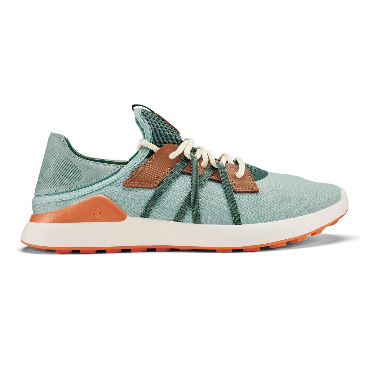 Manele Men’s Breathable Golf Shoes - Pale Moss / Molten Orange | OluKai Men