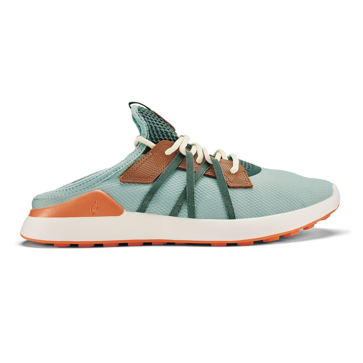 Manele Men’s Breathable Golf Shoes - Pale Moss / Molten Orange | OluKai Men