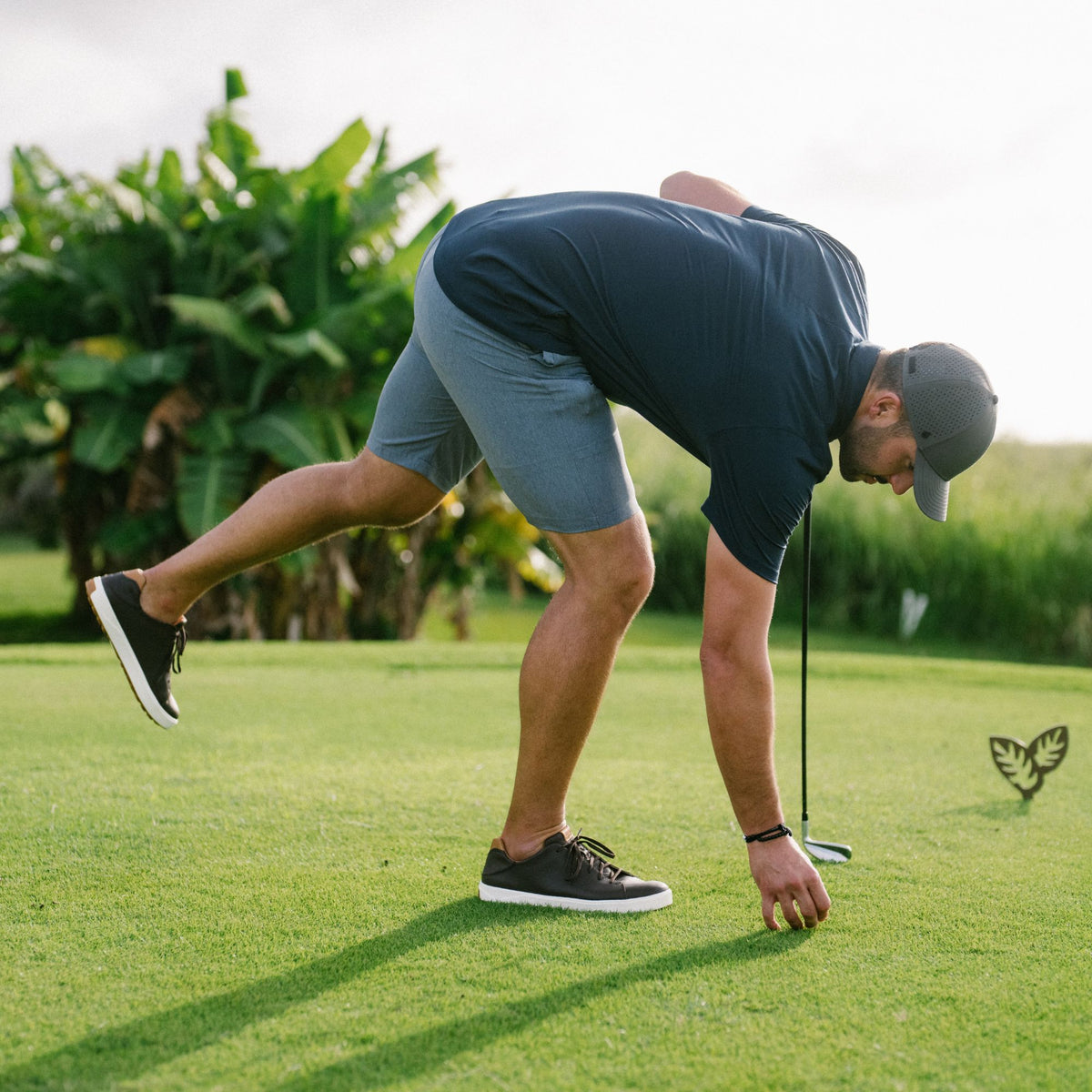 Wai‘alae Men’s Waterproof Leather Golf Shoes - Black | OluKai Men