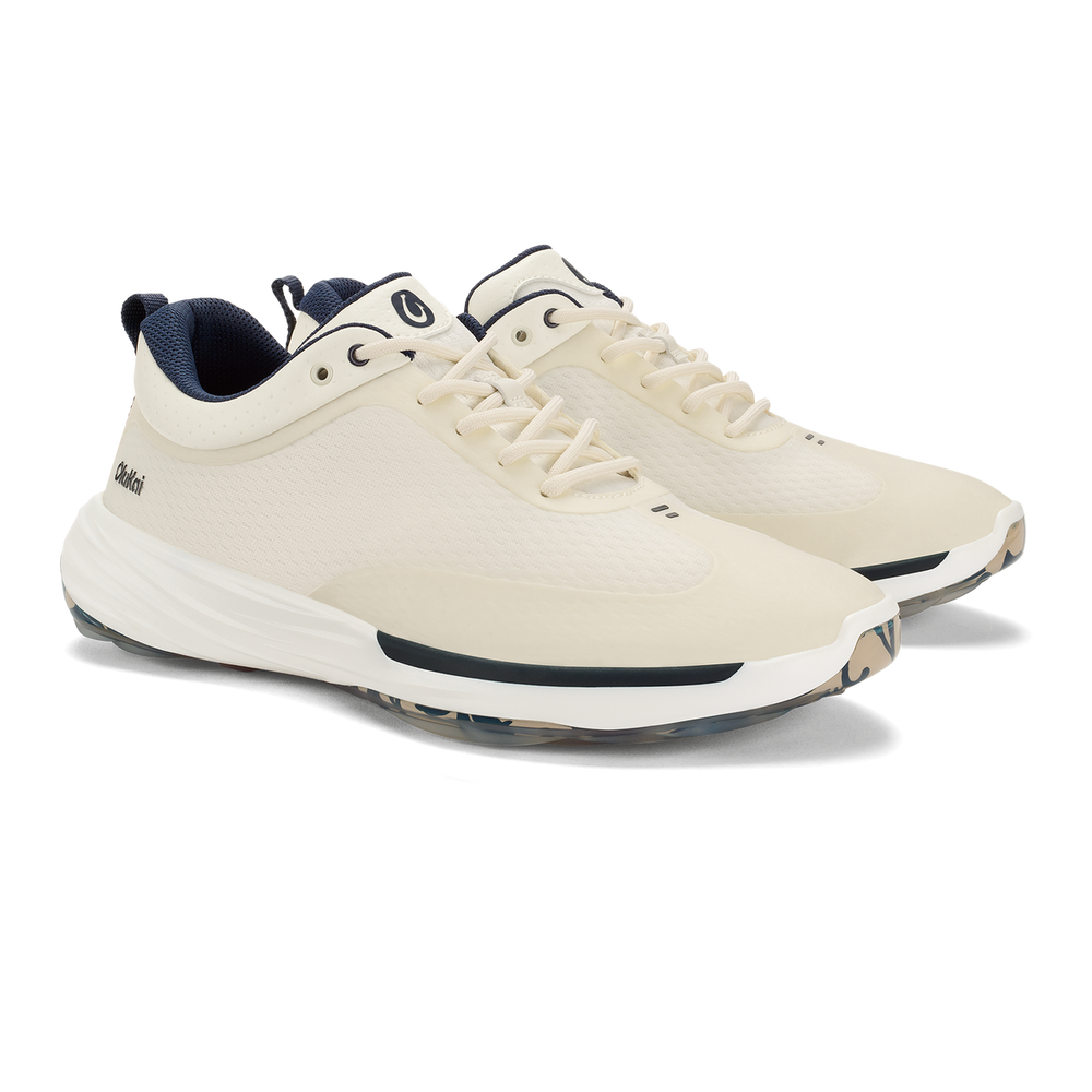 Mākena Men’s Waterproof Golf Shoes - White Sand | OluKai Men