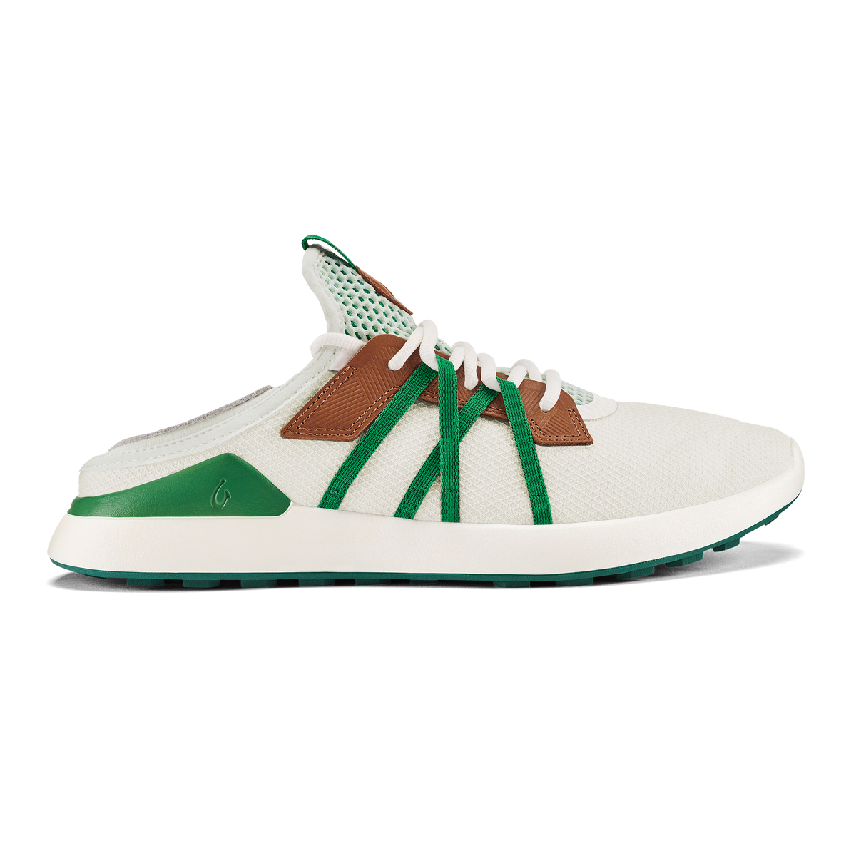 Manele Men’s Breathable Golf Shoes - White / Bamboo | OluKai Men