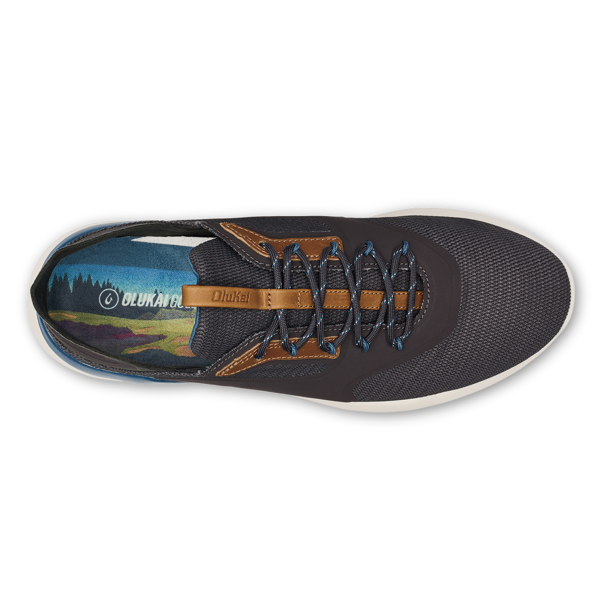 OluKai Kā‘anapali Men’s Golf Shoe - Pavement / Vintage Blue | OluKai Men