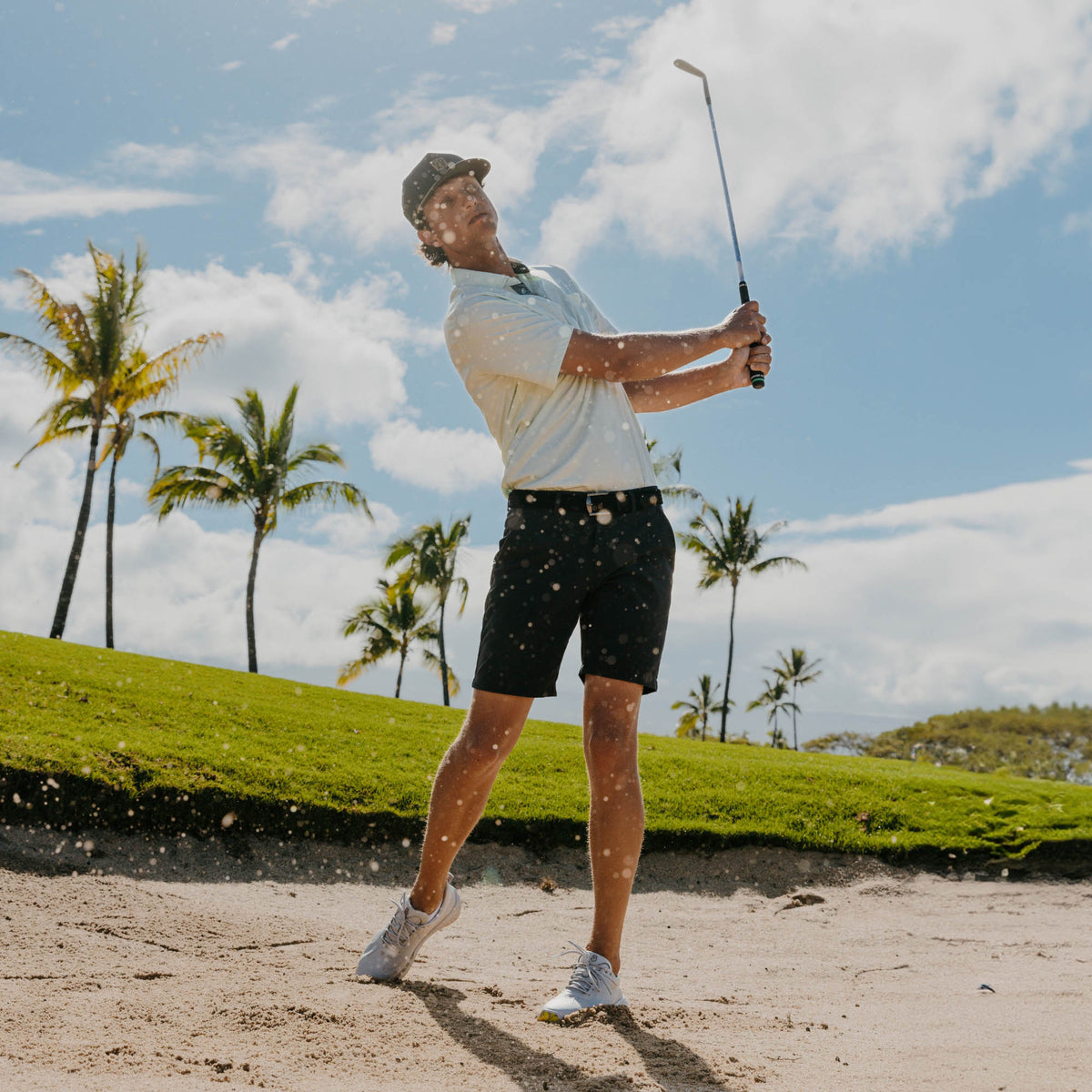 Mākena Men’s Waterproof Golf Shoes - Sterling | OluKai Men