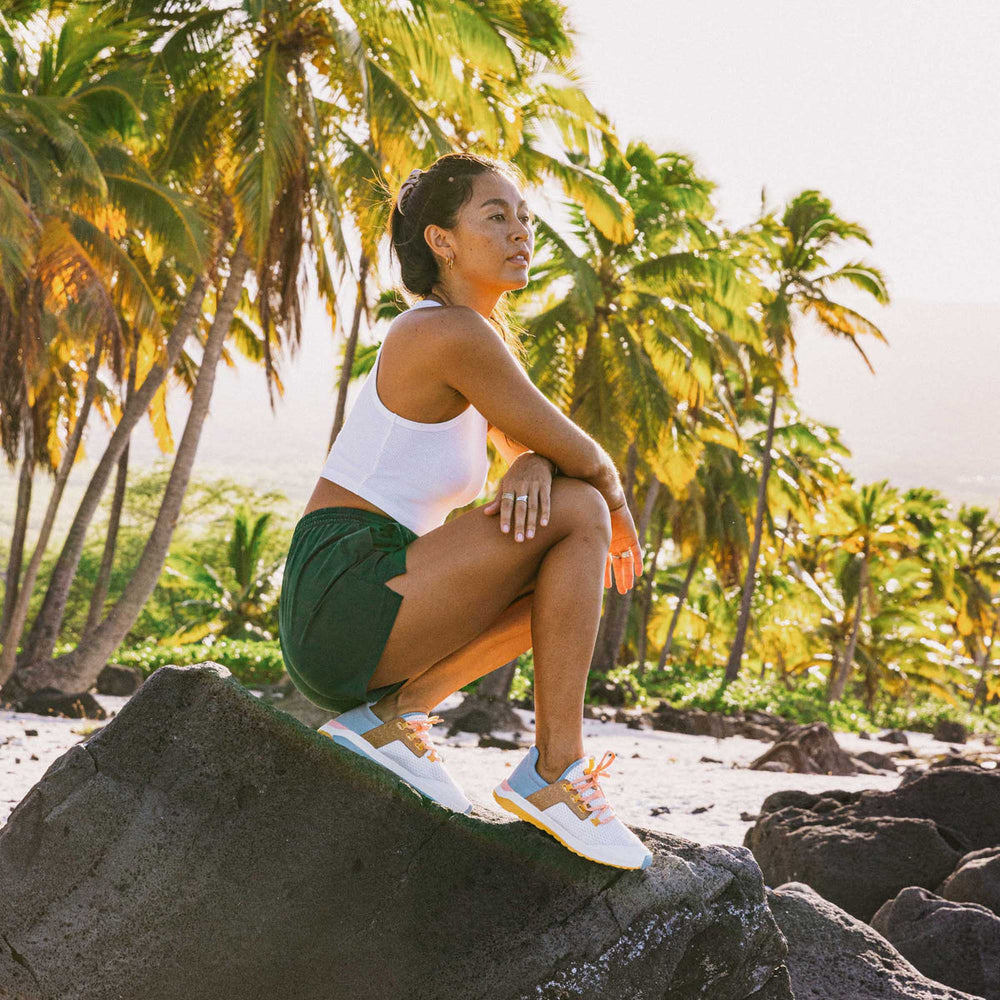 Wailuku Women’s Athletic Shoes - Bright White / Sea Ice | OluKai Women
