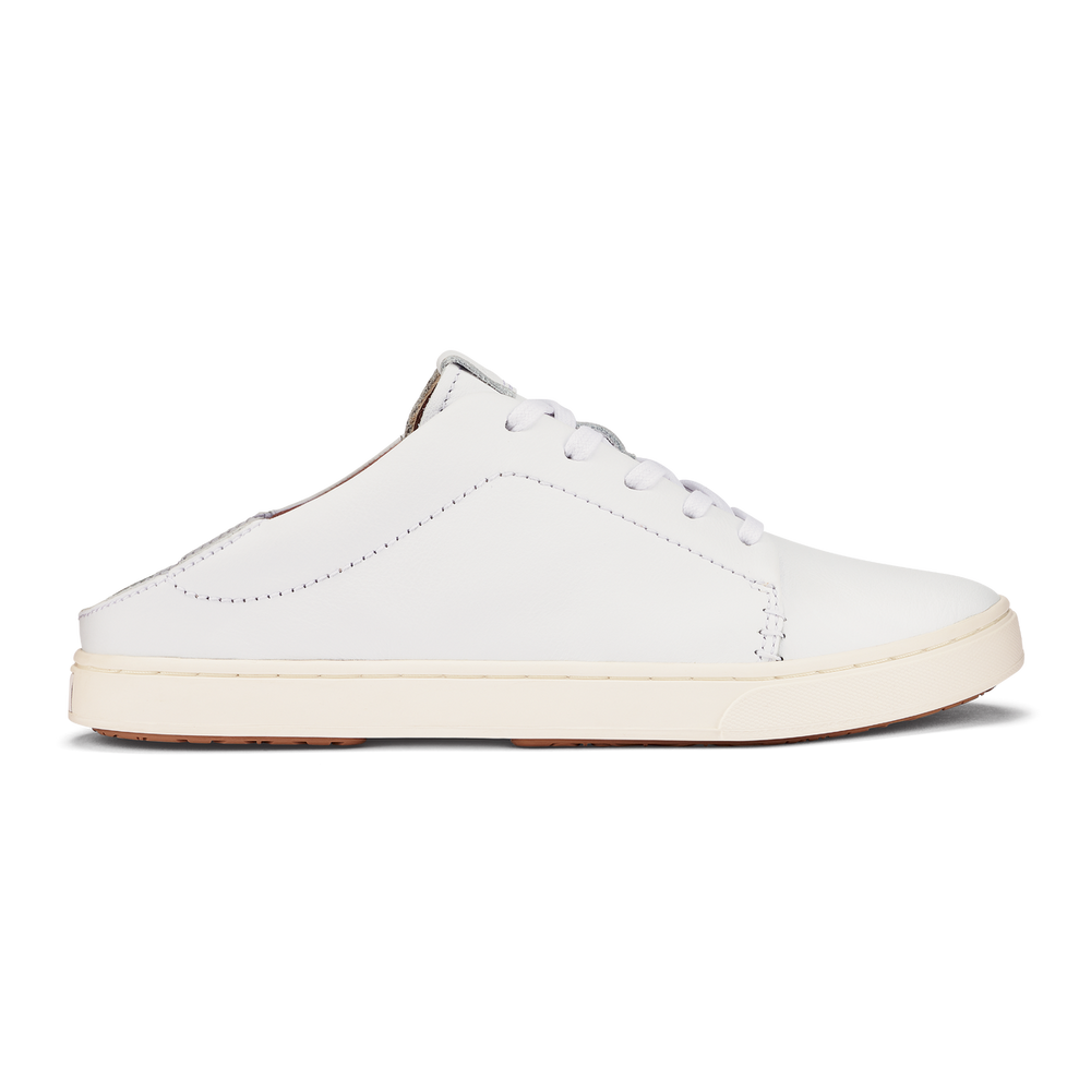 Pehuea Lī ‘Ili Women's Leather Sneakers - White | OluKai Women