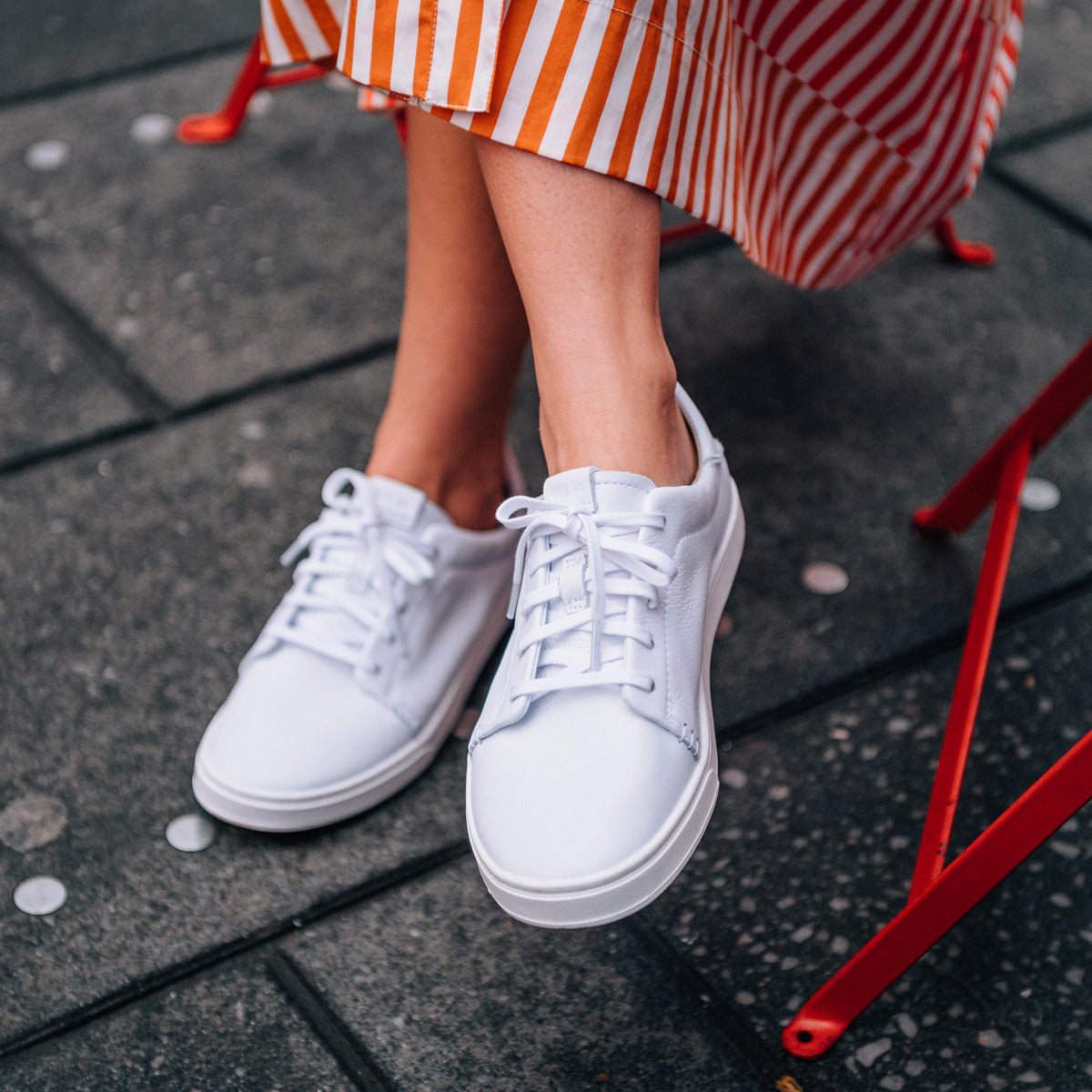 Pehuea Lī ‘Ili Women's Leather Sneakers - White | OluKai Women