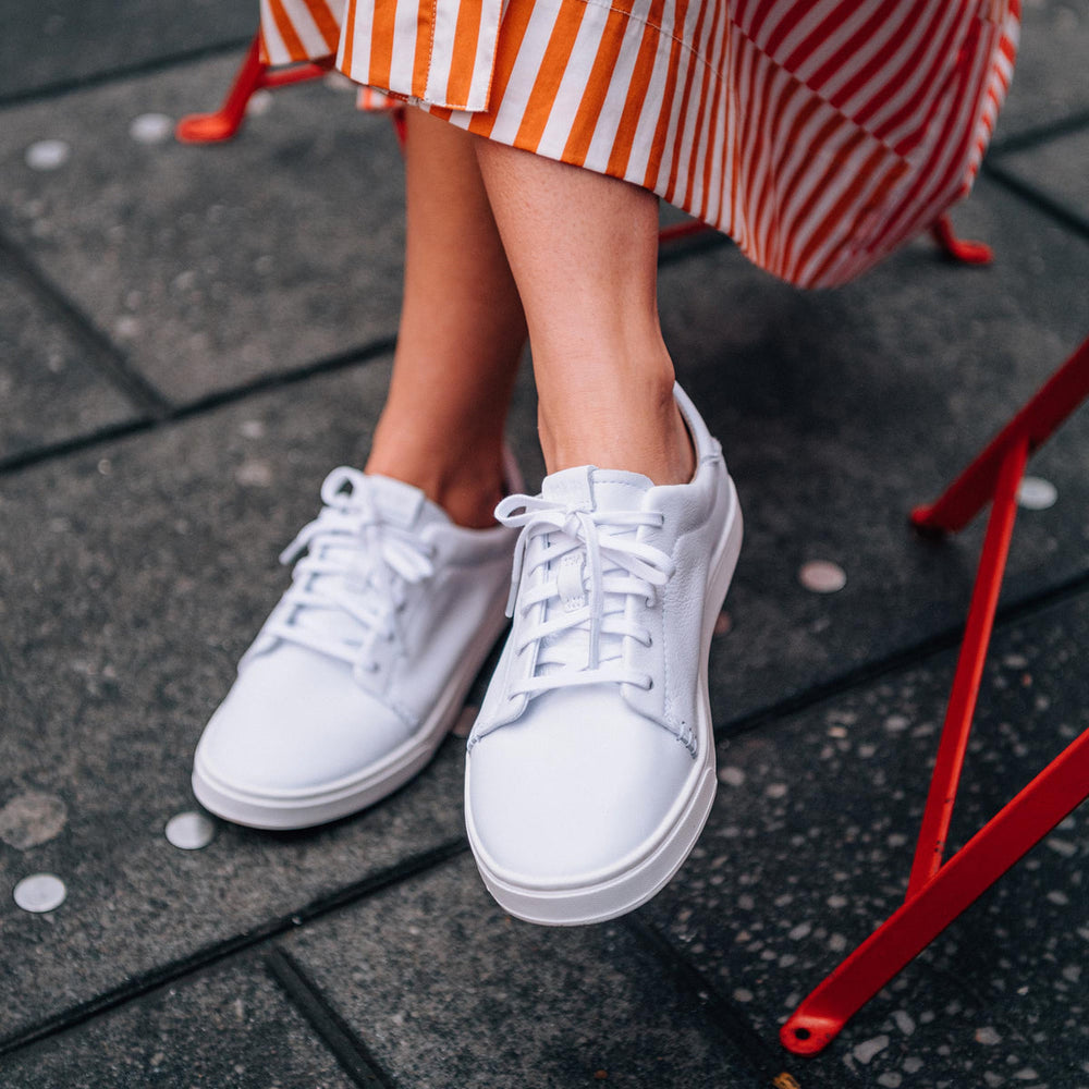 Pehuea Lī ‘Ili Women's Leather Sneakers - White | OluKai Women