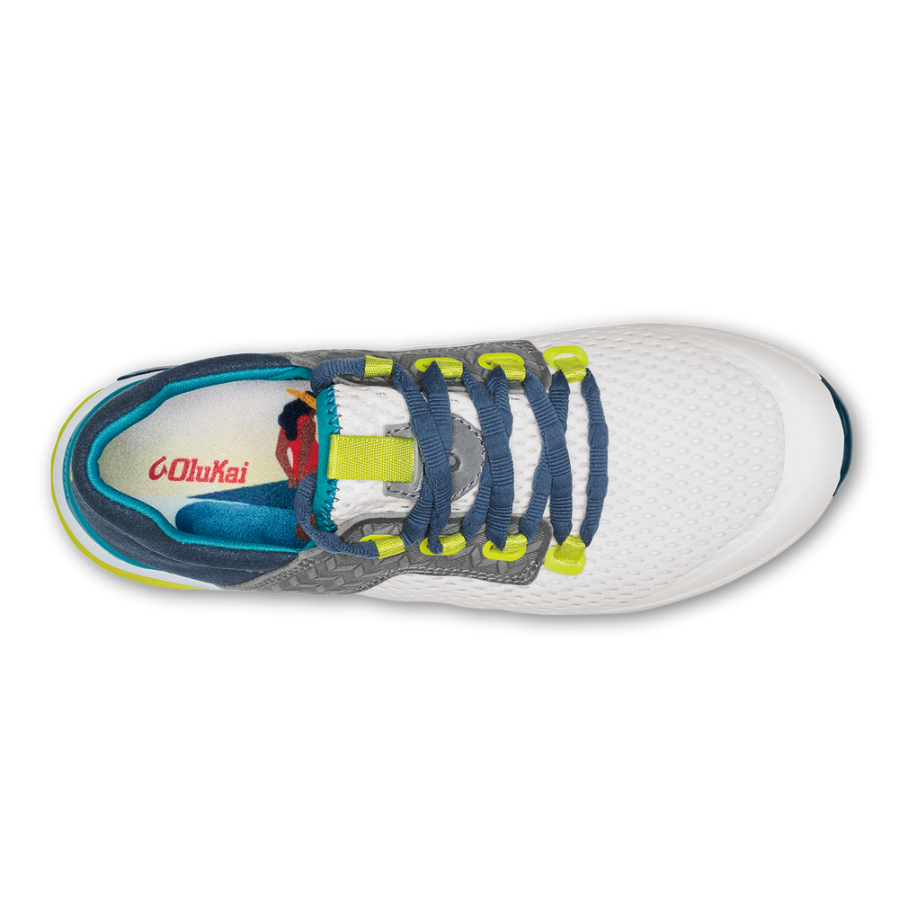 Wailuku Women’s Athletic Shoes - Bright White / Lagoon | OluKai Women