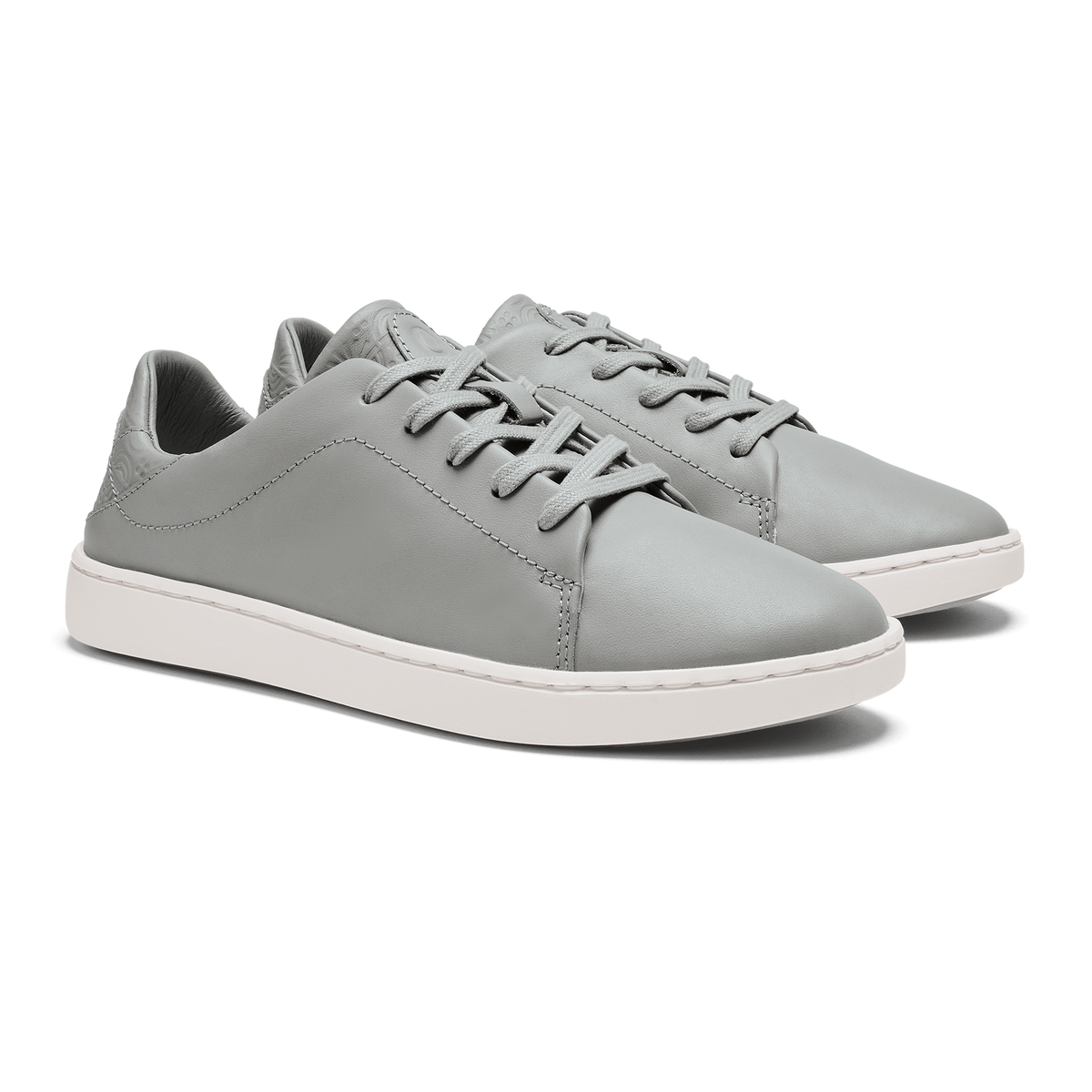 Pehuea Lī ‘Ili Women's Leather Sneakers - Ash | OluKai Women