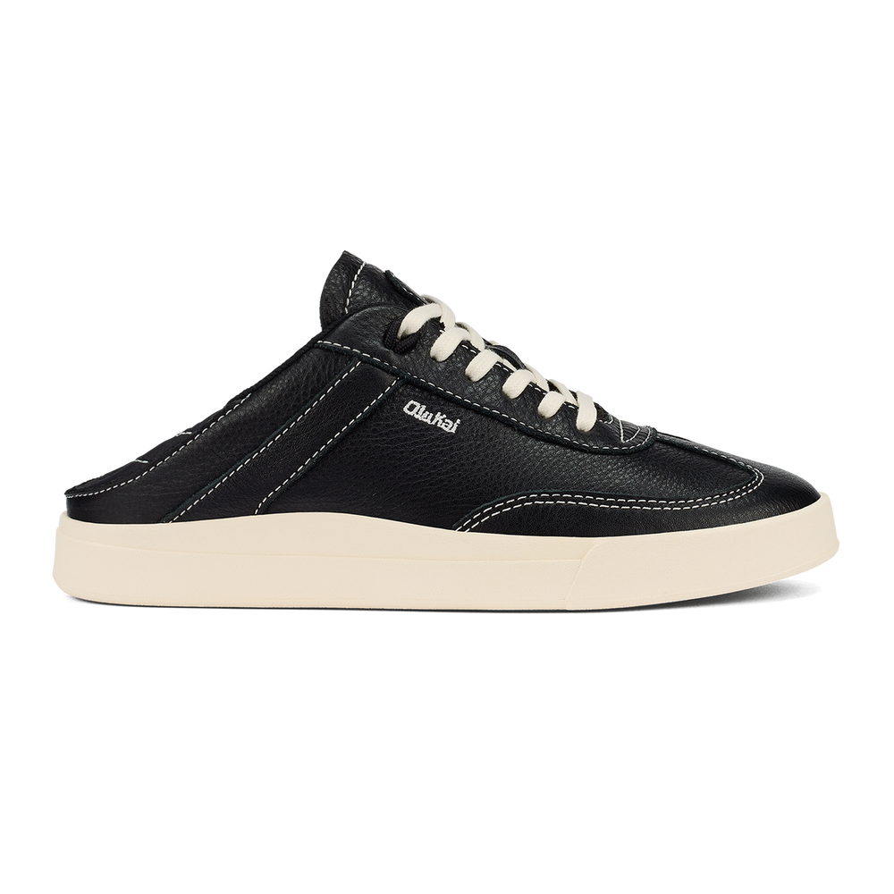 Hā‘upu Women’s Leather Sneakers - Onyx | OluKai Women