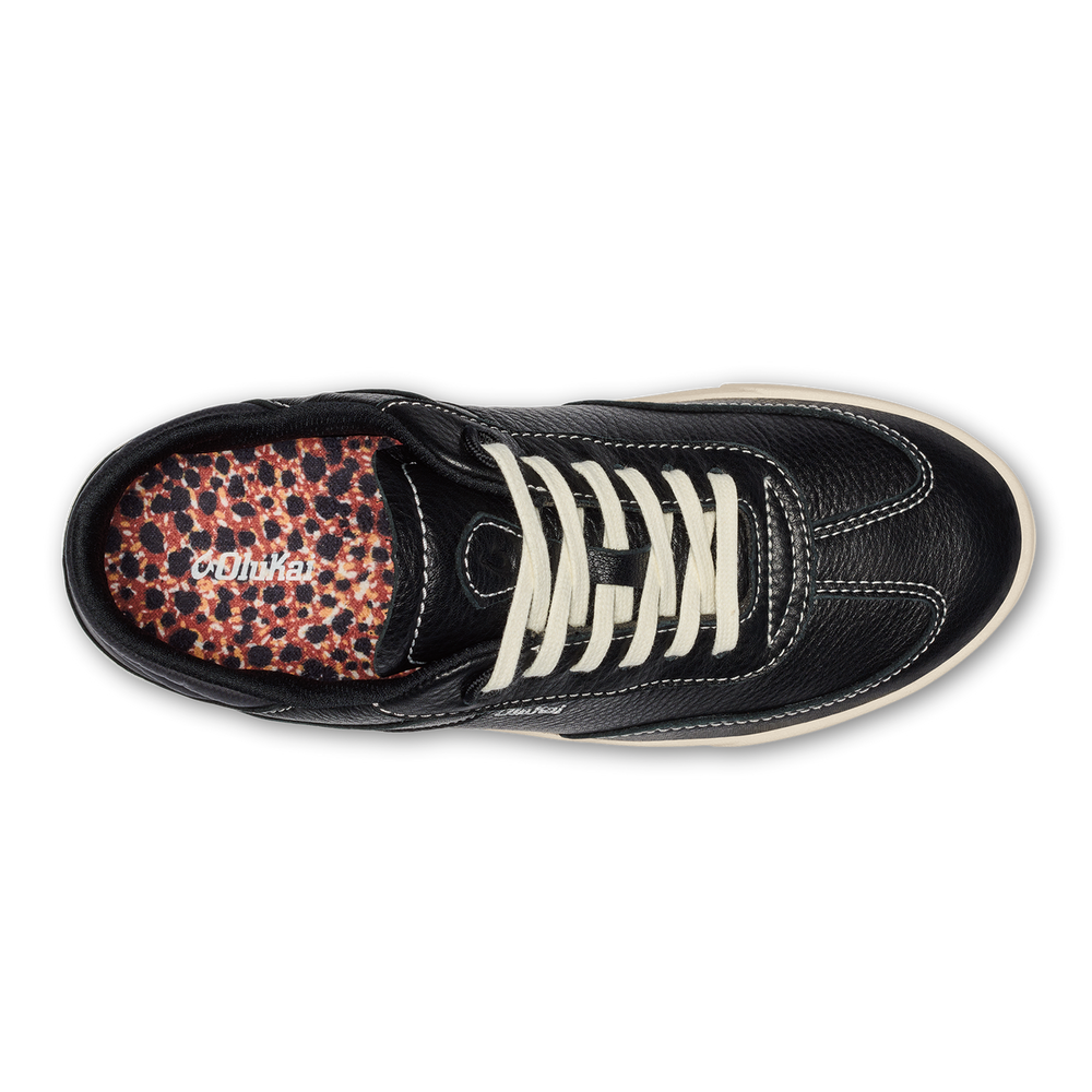 Hā‘upu Women’s Leather Sneakers - Onyx | OluKai Women
