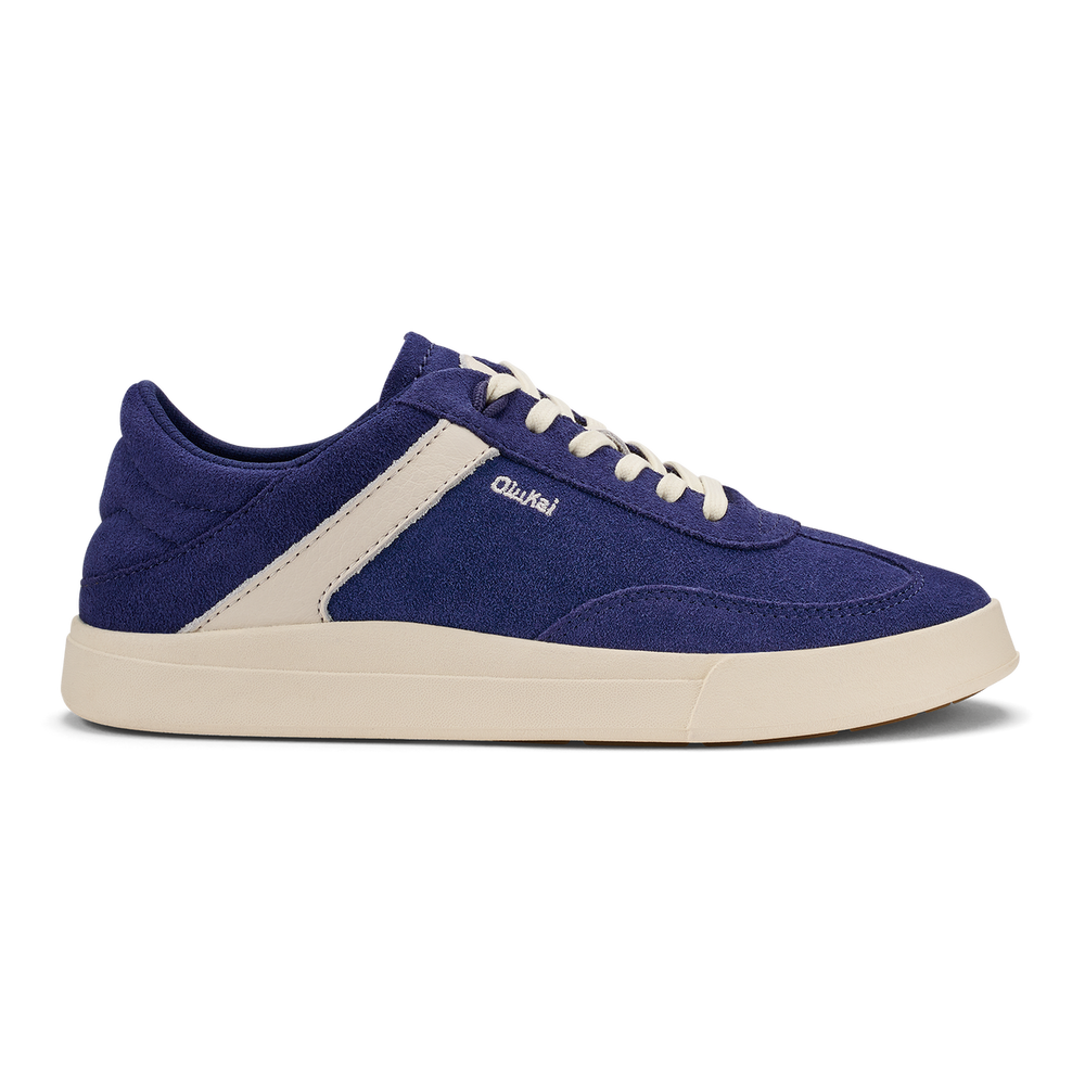 Hā‘upu Women’s Leather Sneakers - Navy / Off White | OluKai Women