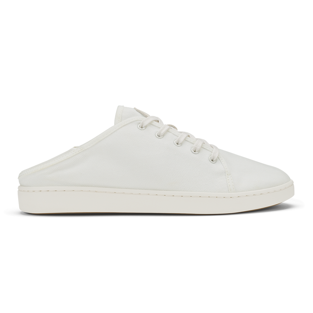 OluKai Pehuea Lī Canvas Women's Sneakers - Bright White | OluKai Women